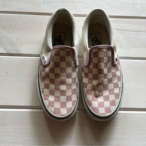 Vans Checkered Slip Ons in Lavender